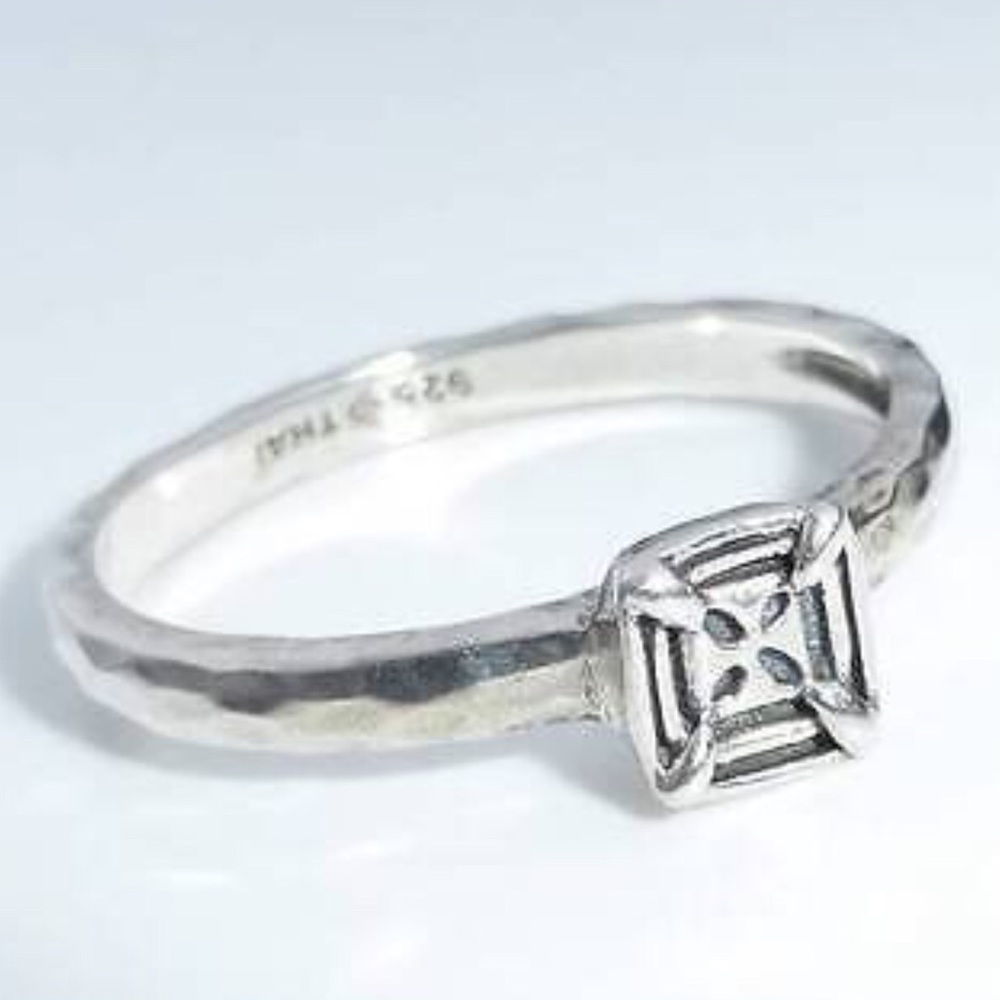 Silpada Sterling Silver SQUARE Ring Size 8
